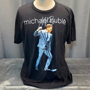 Michael Buble 2014 World Tour Men's XXL Concert T-Shirt 2 Sided Graphic Print